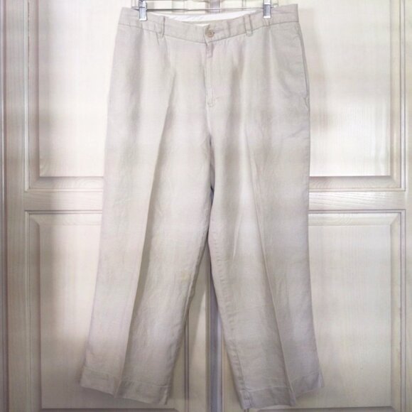 Gap Linen Crop Trousers, White Top, Sleeveless Vest, & Scarf Bundle, SZ 12/Lg - Picture 15 of 16
